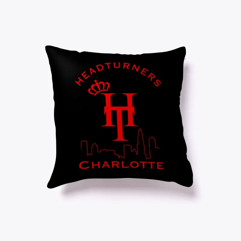 Throw Pillow w/ Red Logos