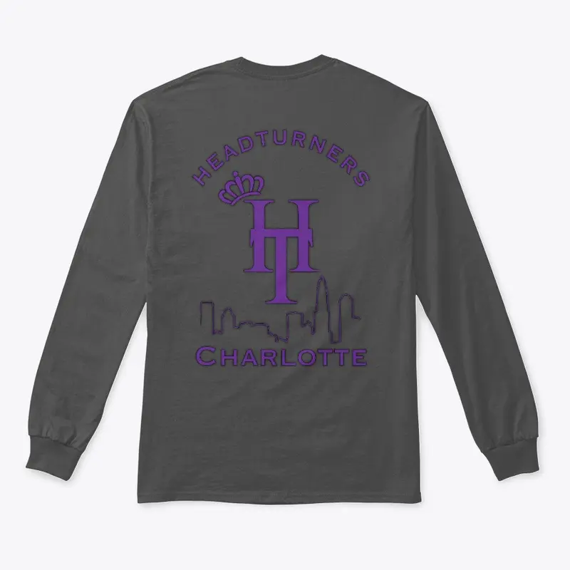 Long Sleeve Tee w/ Purple Logos