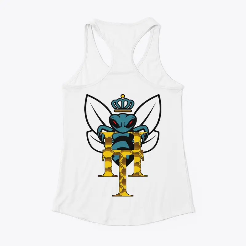 Ladies Racerback Tank w/ Bee Logo