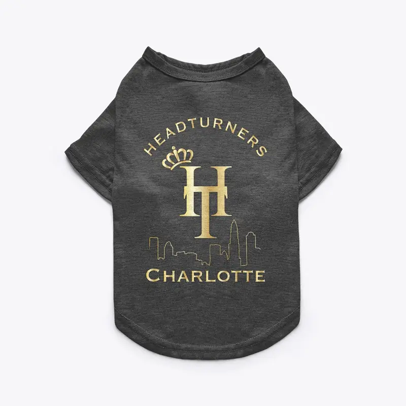 Charlotte HT Pet Tee w/ Gold Logo