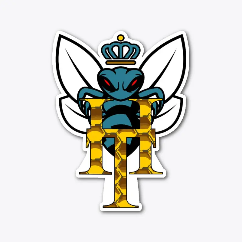 Bee Logo Die Cut Sticker