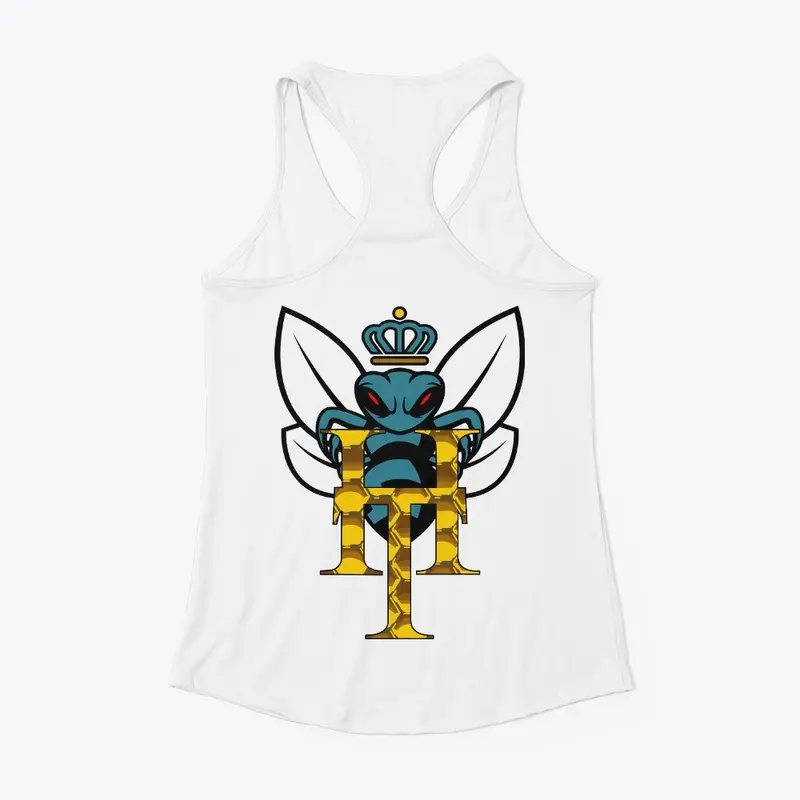 Ladies Racerback Tank w/ Bee Logo